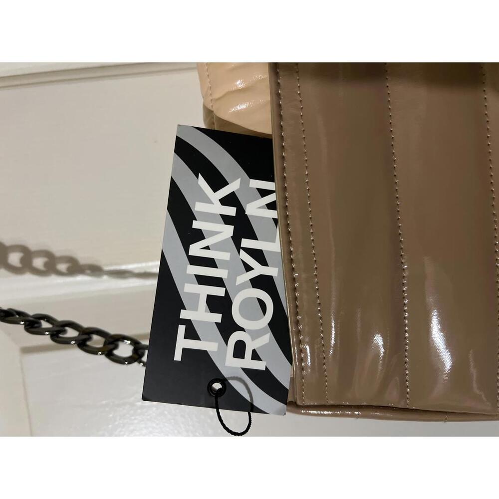 Think Royln Quilted Shoulder Bag Adjustable Strap & chain - Picture 5 of 9